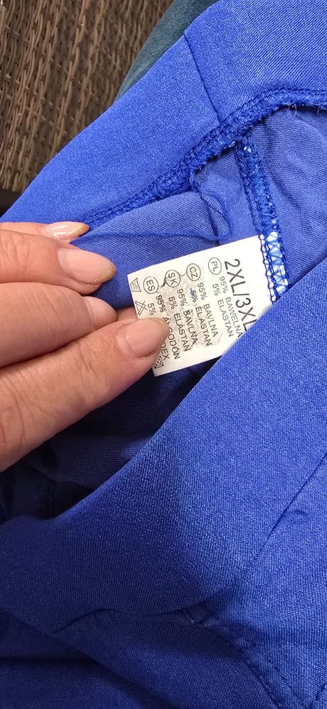 Modre nohavice, xxl