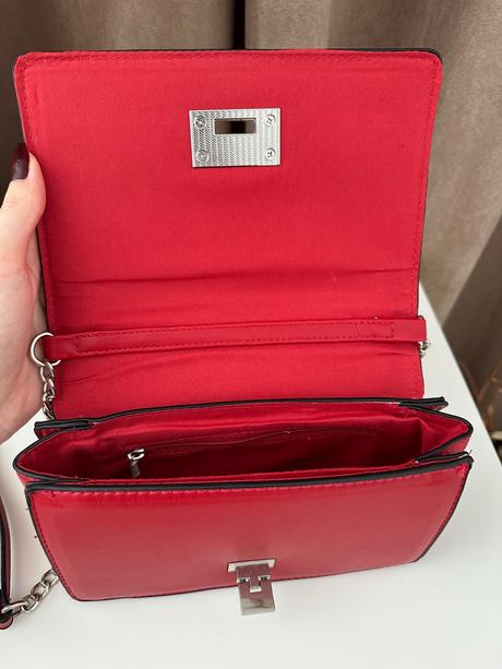 Štýlová stradivarius červená kabelka, stradivarius