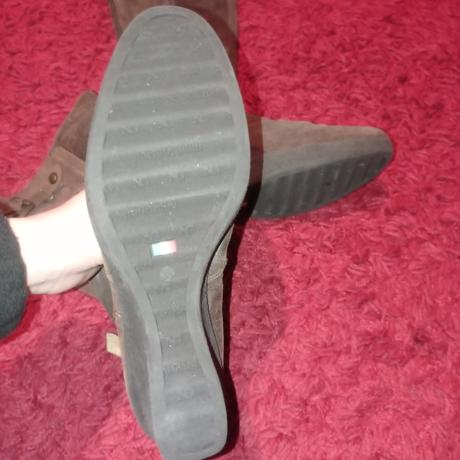 Kožené čižmy na platforme, 39