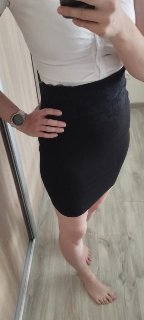 Elegantná vysoká sukňa, m