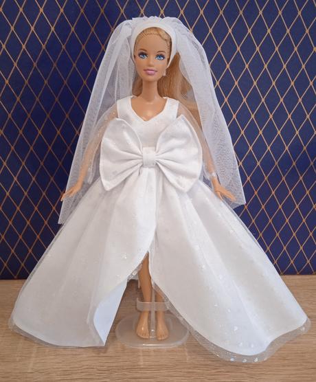 Svadobné šaty pre barbie, 