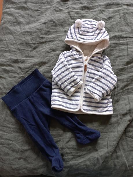 Zimny komplet -mikina+poldupacky, h&m,62