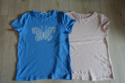 Tričko s motýľom, h&m,134