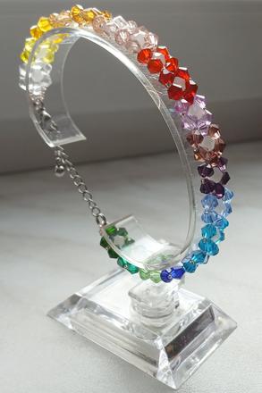 Ligotavé náramky zo sklenených korálok, 