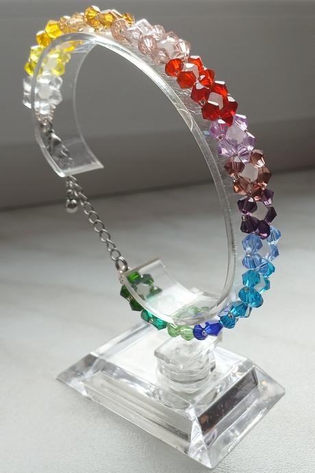 Ligotavé náramky zo sklenených korálok, 