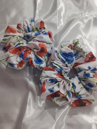 Kvetinové maxi gumičky do vlasov,