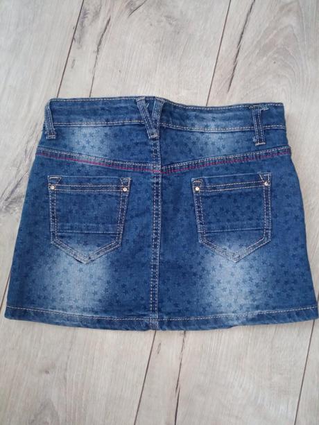 Dievčenská rifľová sukňa s hviezdičkami (134), grace,134