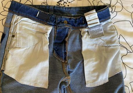 Elastické šúchané nohavice benetton v. 140/146, benetton,140