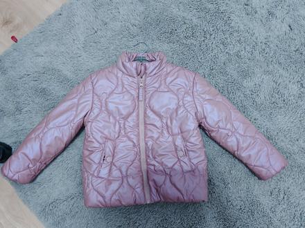 Krásna pudrovo ružová prechodná bunda 92-104, 