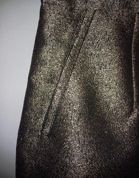 Zlata sukňa h&m, h&m,l