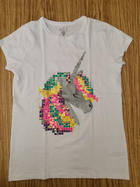 Dievčenské tričko s jednorožcom, f&f,164
