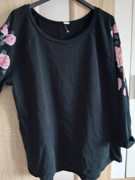 Mikina s kvetmy, h&m,l