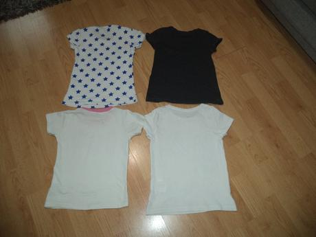 4 ks tričiek, 122-128, h&m,122