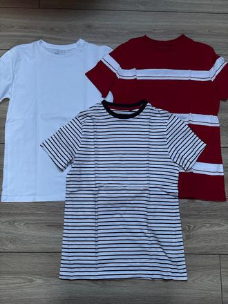 3pack tričká, next,158