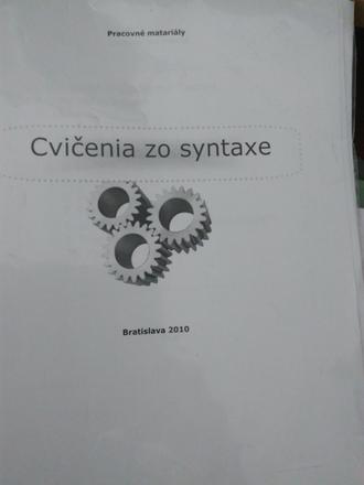 Cvičenia zo syntaxe,