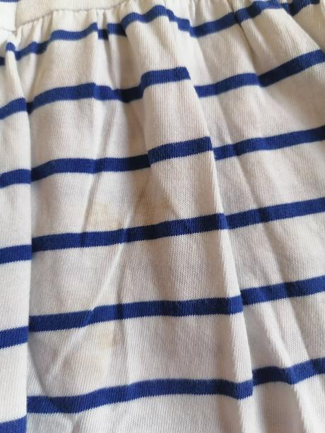 Bielo modré šaty, h&m,110