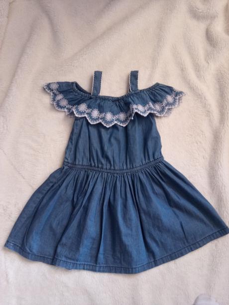 Letné šaty s výšivkou, palomino,98