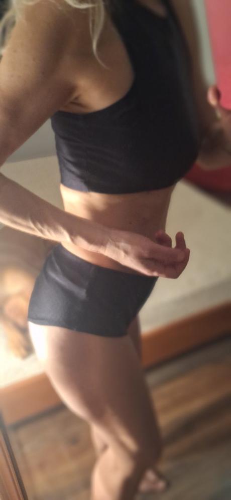 Komplet nara top a push up šortky na pole dance, l