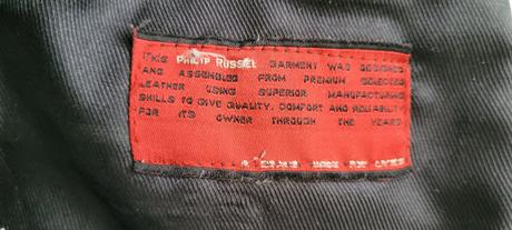 Kožená pánska bunda, philip russel,m