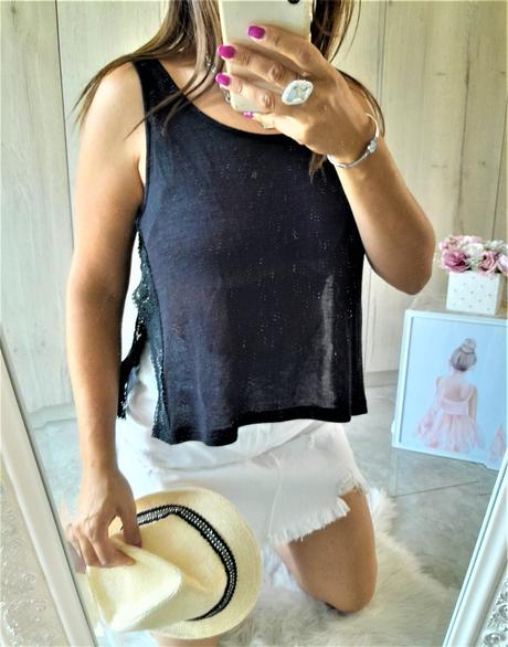 Top s krajkou hm-s, h&m,s