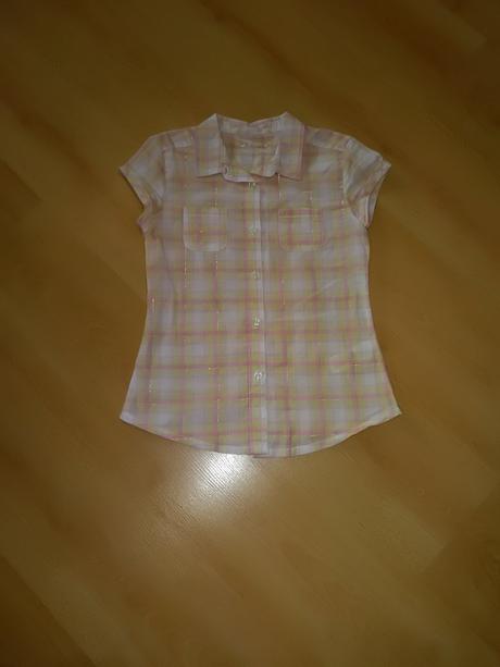 Káro blúzka/košeľa 9-10r., f&f,140
