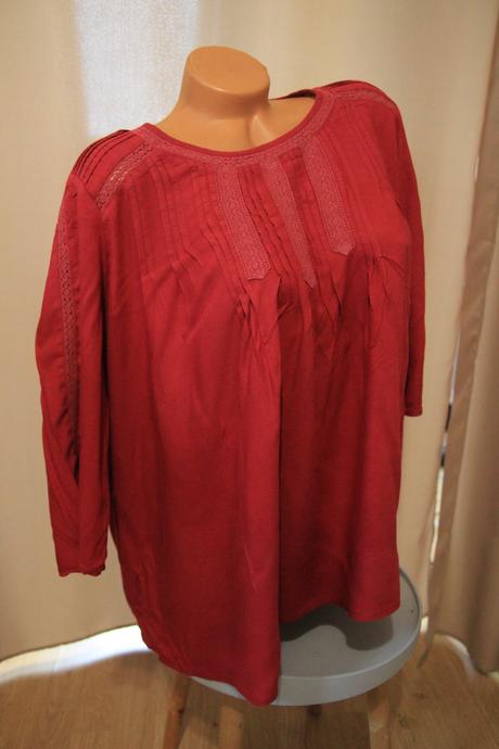 Viskózová bordová blúzka, xxl, xxl