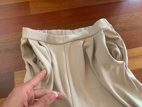 Béžové nohavice, zara,158