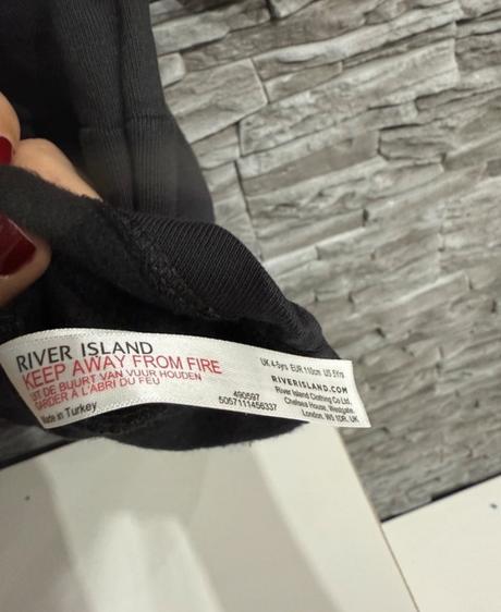 Šaty s kapucňou veľkosť 110cm river island, river island,110