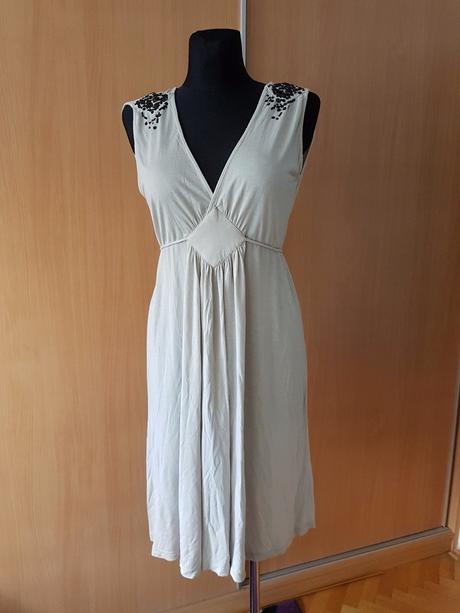 Bledosivé spoločenské šaty vero moda vel.m/l, vero moda,l