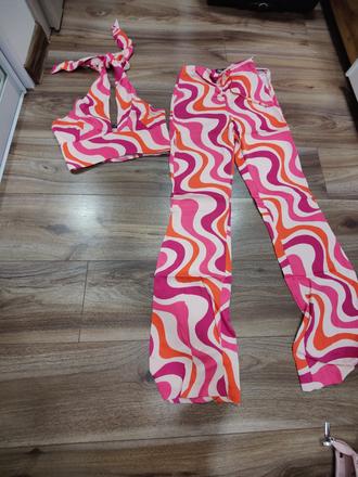 Set zara nohavice a croptop, zara,xs