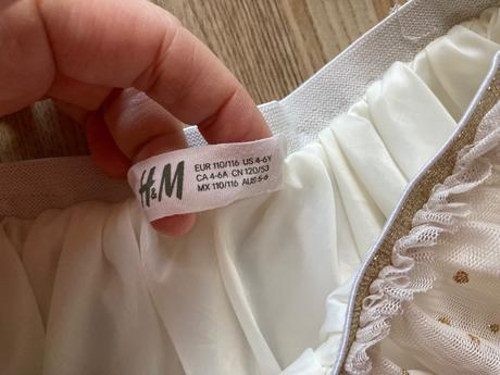 Motylikova sukna, c.110/116 +zadarmo cipkova sukna, h&m,110