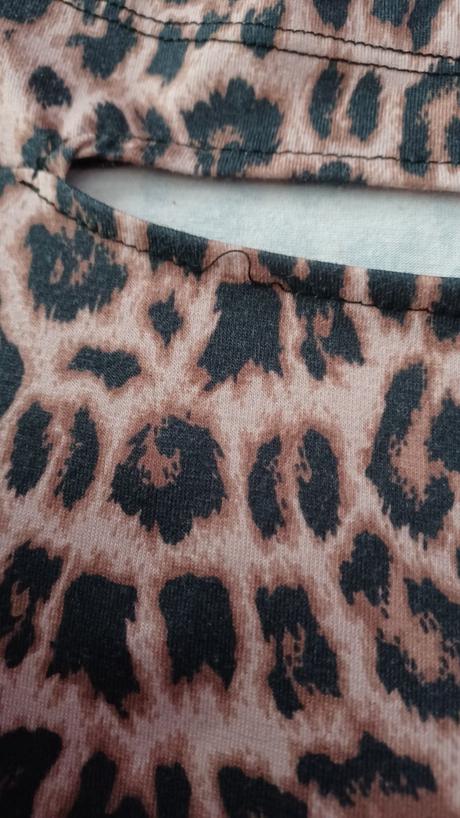 Tričko s leopardím vzorom, xs