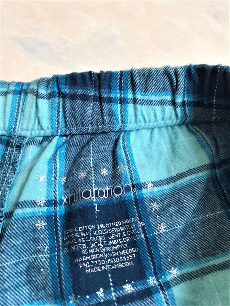 Flanelové kraťasy na spanie, l