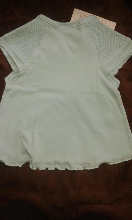 Tričko mentolovej farby, baby,80