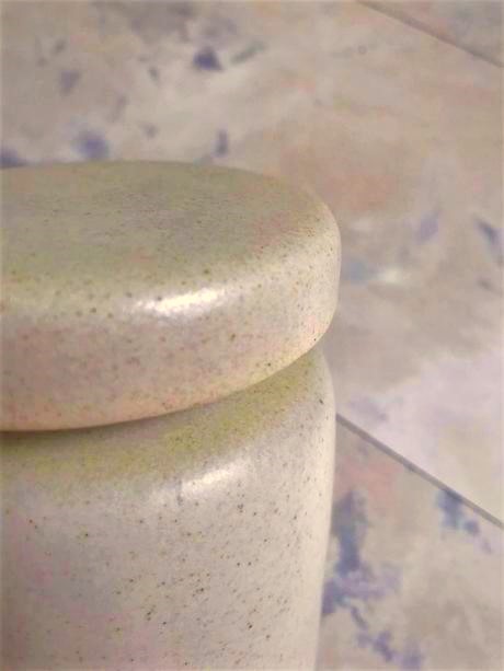 Ozdobné kameninové dózy 2 ks, 