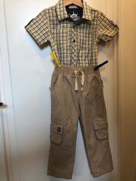 Set letné tenké nohavice s košeľou, wojcik,98