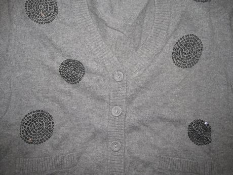 Šedý bolerkový svetrík v. 152, 152