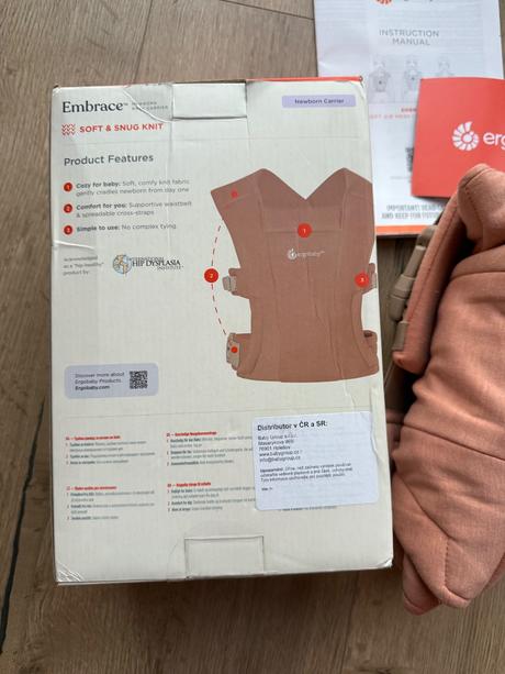 Ergobaby embrace mäkký nosič pre novorodenca, ergo baby