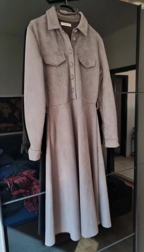 Semišové šaty, reserved,m