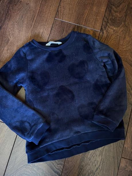 Modrá hrubá mikina h&m, h&m,110