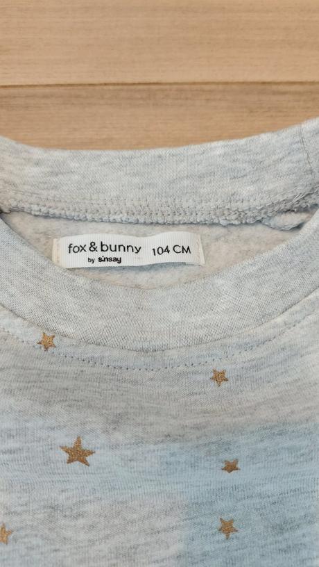 Predĺžená mikina hviezdy, fox & bunny,104