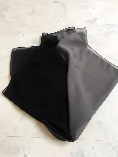 Šifónová maxi šatka na krk, xxxl