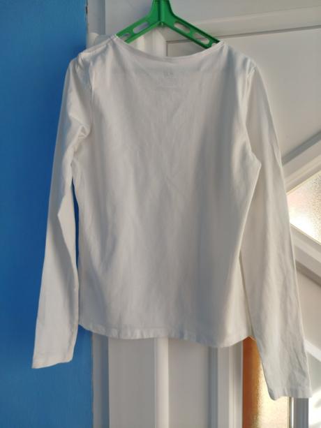 Biely nátelnik 146/152, h&m,146