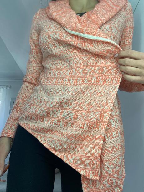 Oranžová vesta, fishbone,m