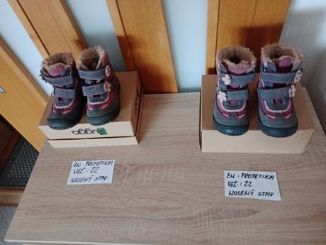 Dievčenské zimné topánky zn.protetika veľ.22, 22
