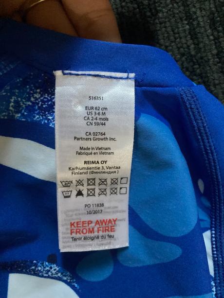 Reima tričko na plávanie spf 50, reima,68