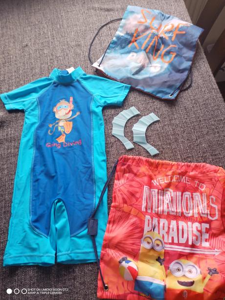 Next uv overal na plávanie, 2 batôžky na plavky, next,104