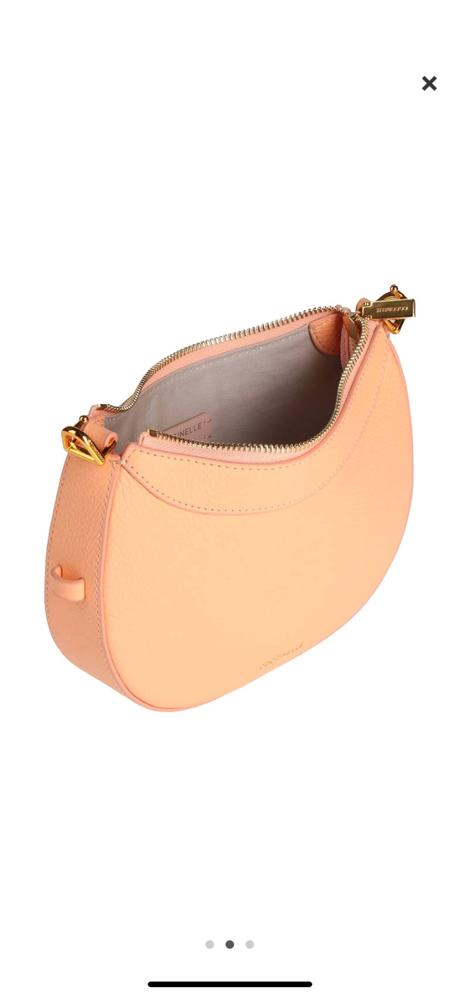 Kožená kabelka coccinelle hobo tvar, coccinelle