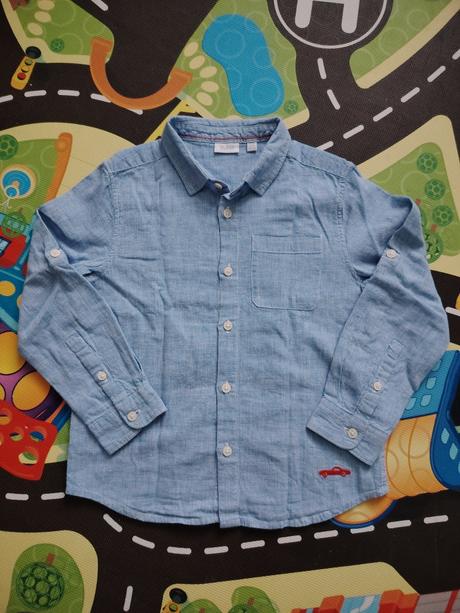 Ľanová košeľa blu kids 110, 110