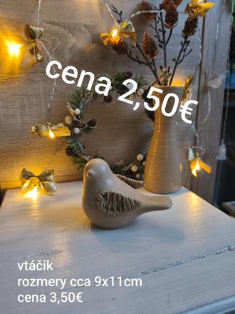 Dekorácia vtáčik,